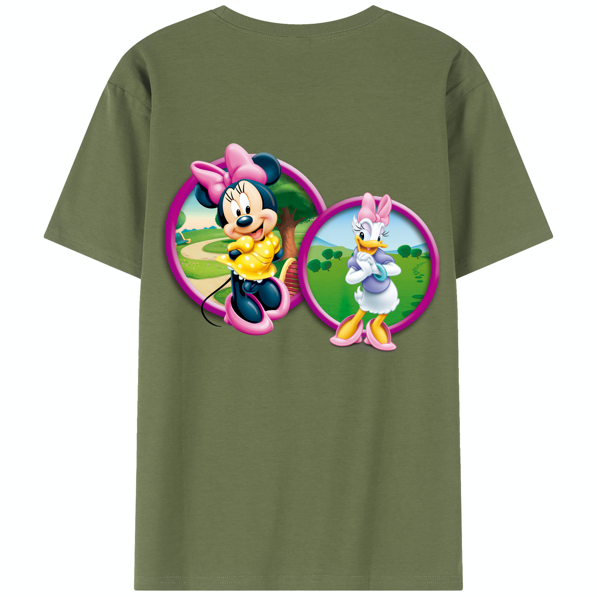 （画像用） ミッキーマウス Mickey Mouse 綿100％半袖Tシャツ（背面プリント）